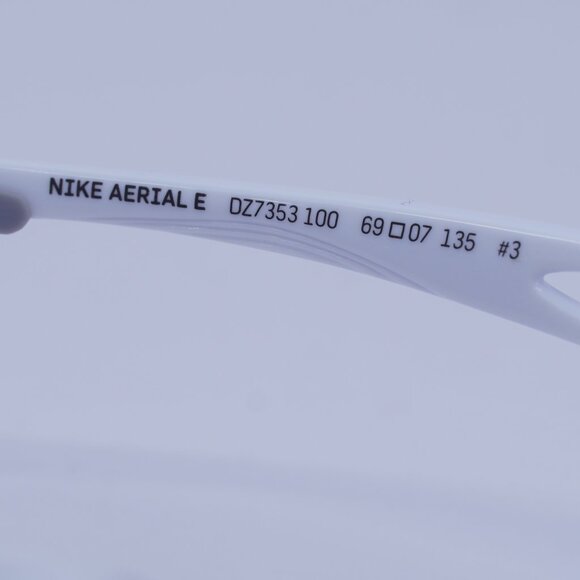 NIKE AERIAL E DZ7353 100 Sunglasses White Geometric Frame, Road Tint Lenses - Picture 8 of 10